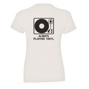 Women's Black Cotton T-Shirt - Pre-